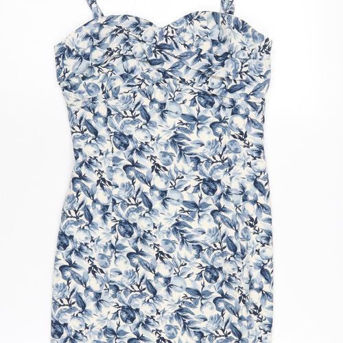 Abercrombie & Fitch Women's Blue Floral Dress XS