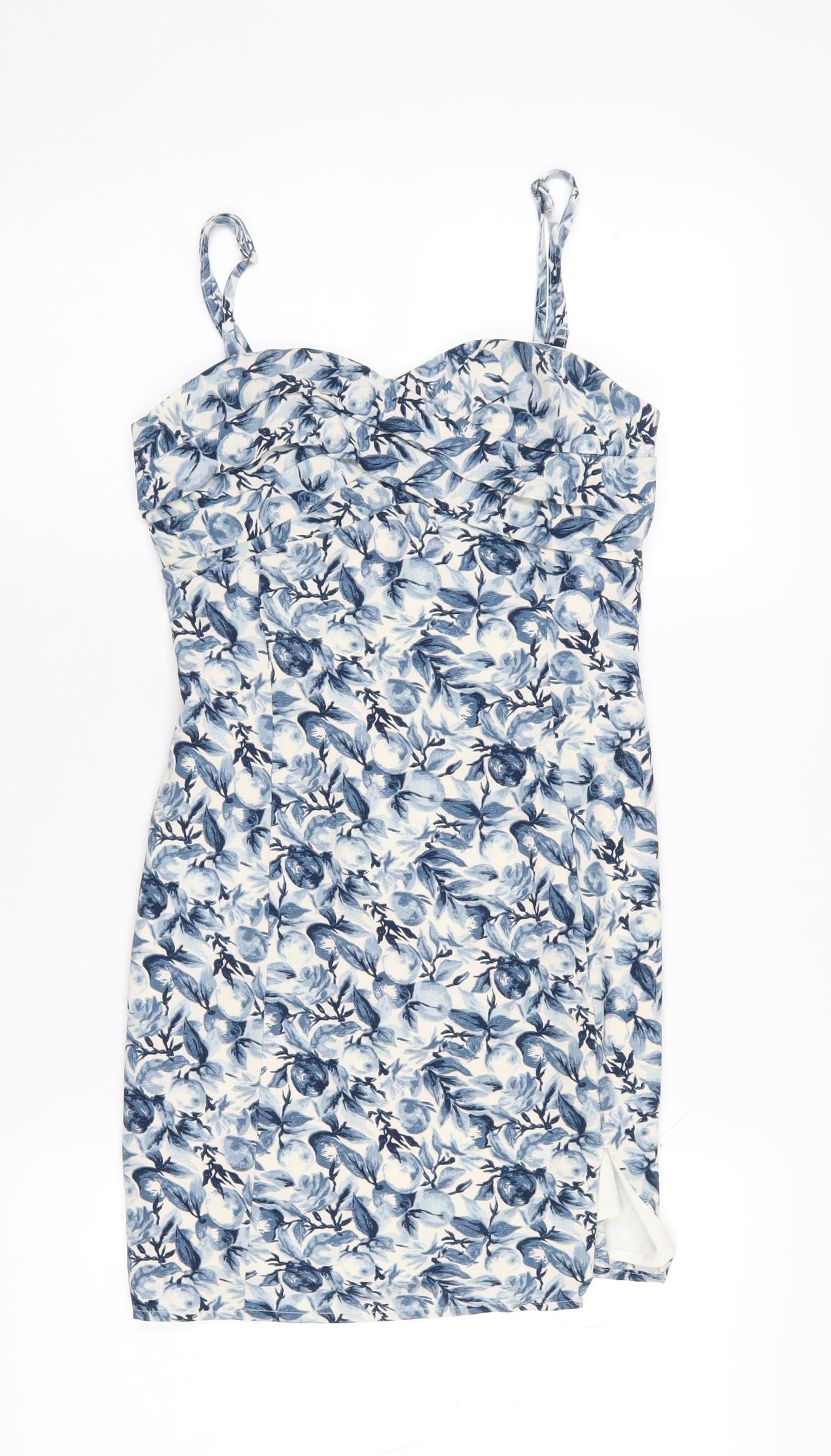 Abercrombie & Fitch Women's Blue Floral Dress XS