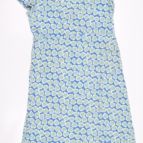 Boden Women's Blue Floral Knit Dress UK 12
