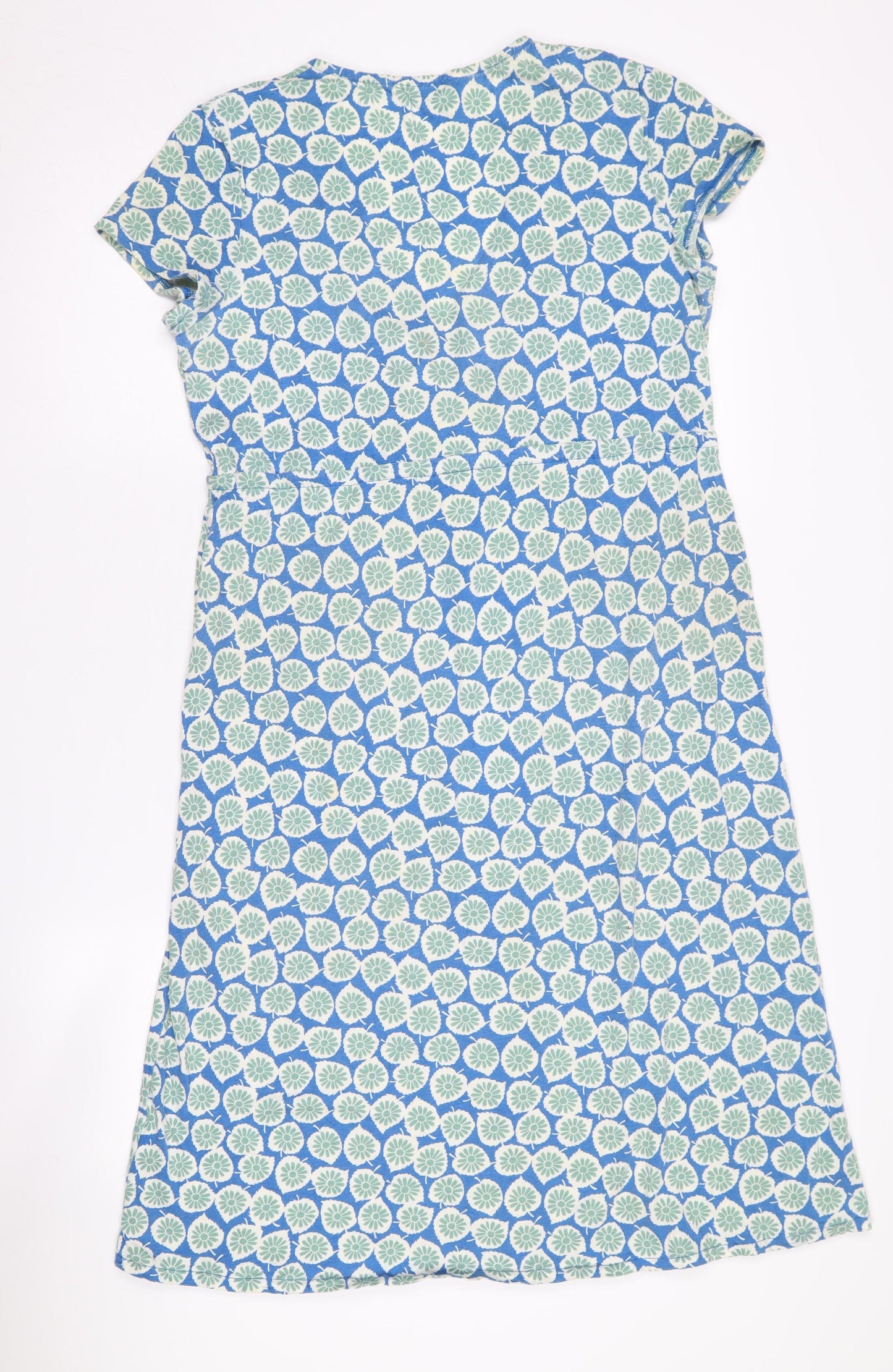 Boden Women's Blue Floral Knit Dress UK 12