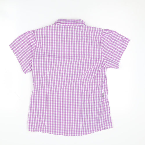 The North Face Women's Pink Plaid Button-Up Shirt M
