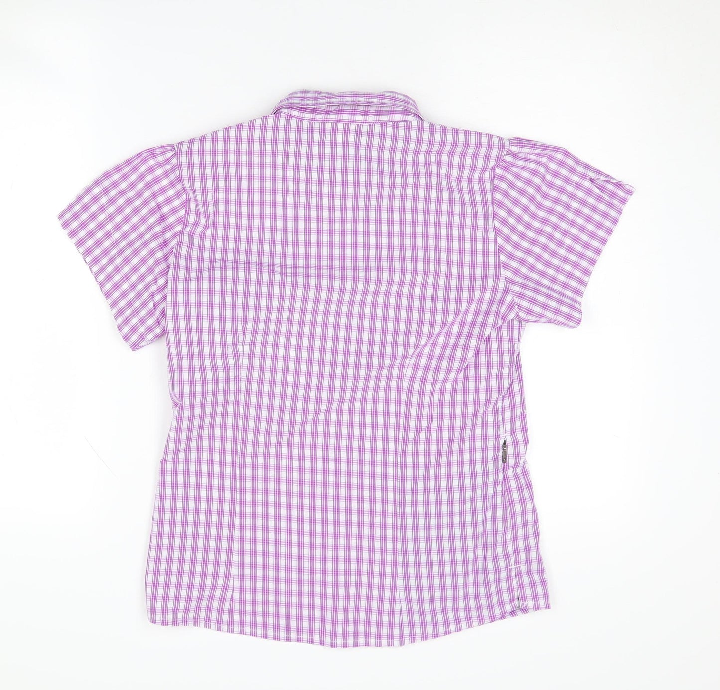 The North Face Women's Pink Plaid Button-Up Shirt M