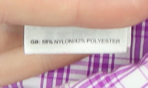 The North Face Women's Pink Plaid Button-Up Shirt M