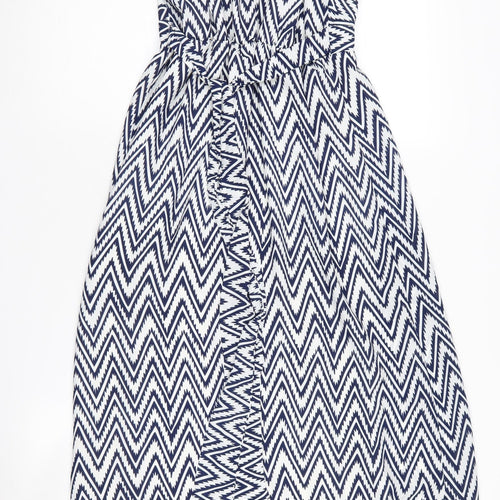 Jasper Conran Women's Chevron Halter Long Dress, Size 8