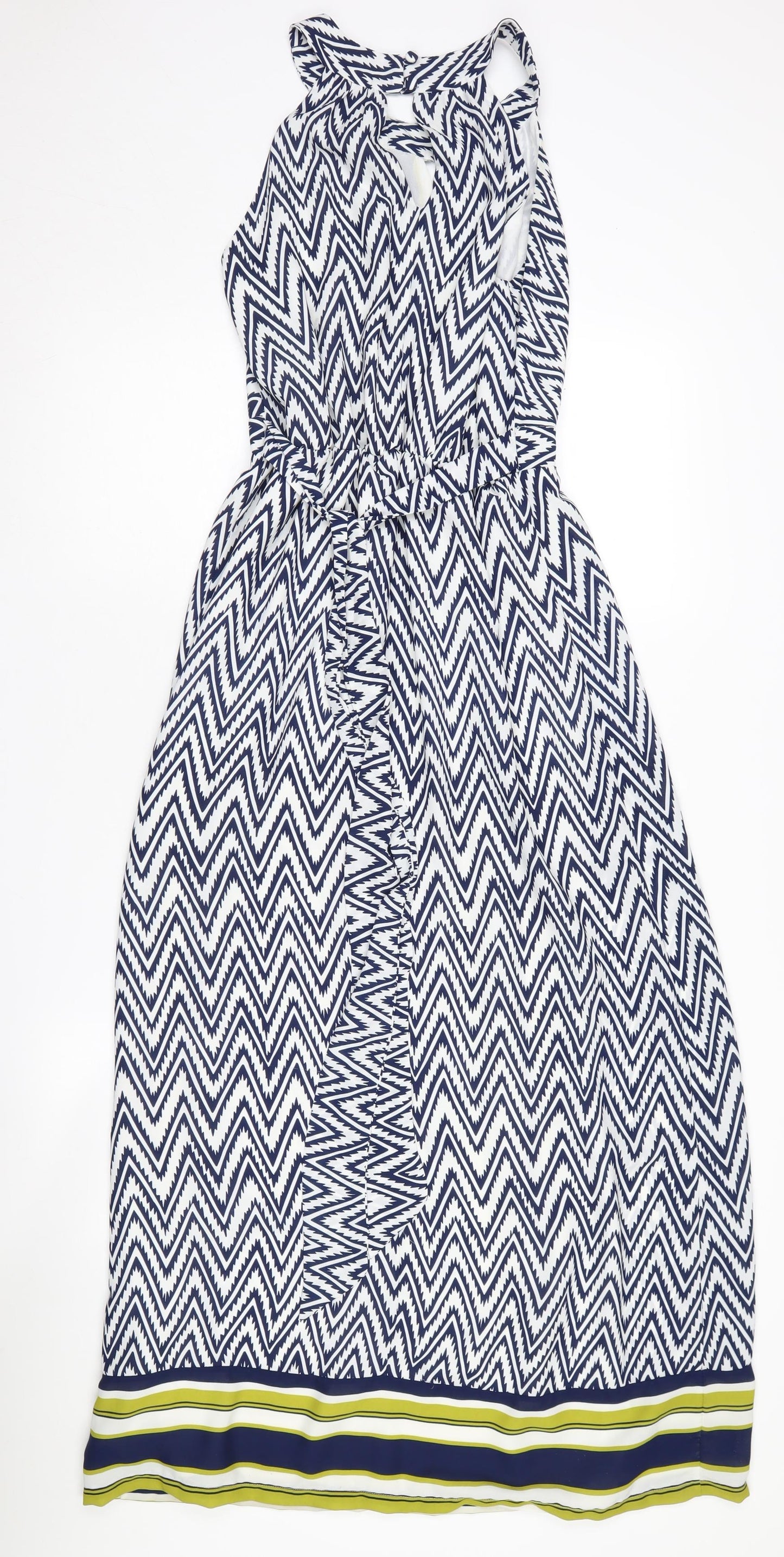 Jasper Conran Women's Chevron Halter Long Dress, Size 8