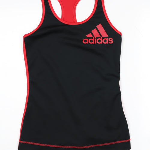 Adidas Women's Black Red Tank Top Size S Athletic Style