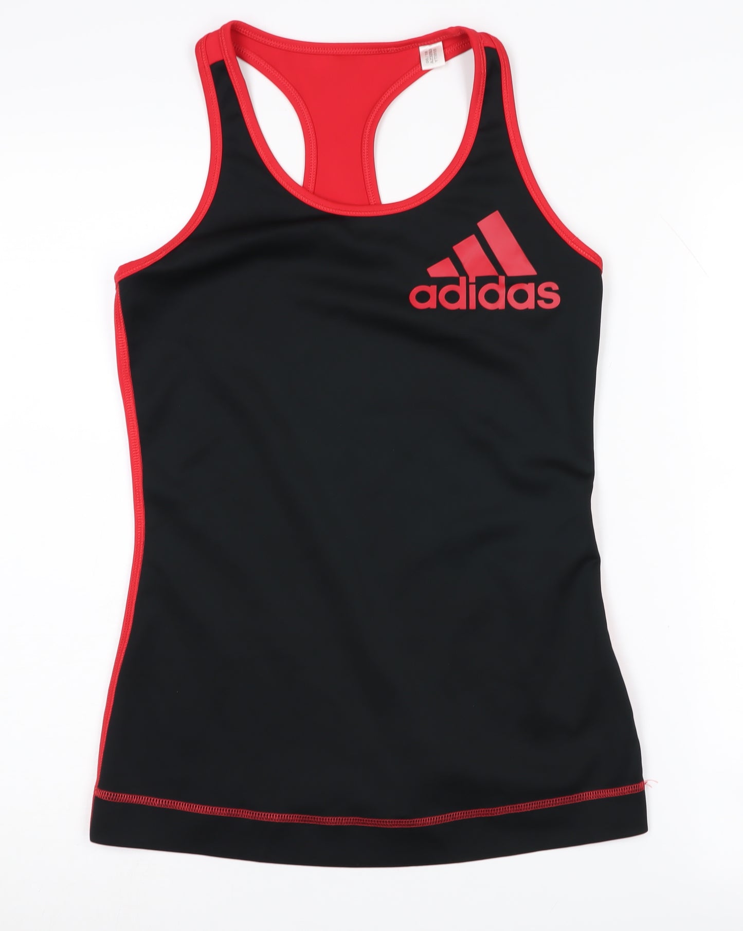 Adidas Women's Black Red Tank Top Size S Athletic Style