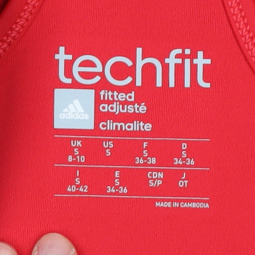 Adidas Women's Black Red Tank Top Size S Athletic Style