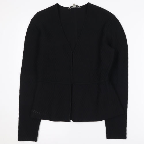 L.K. Bennett Women's Black Blazer S Shawl Collar