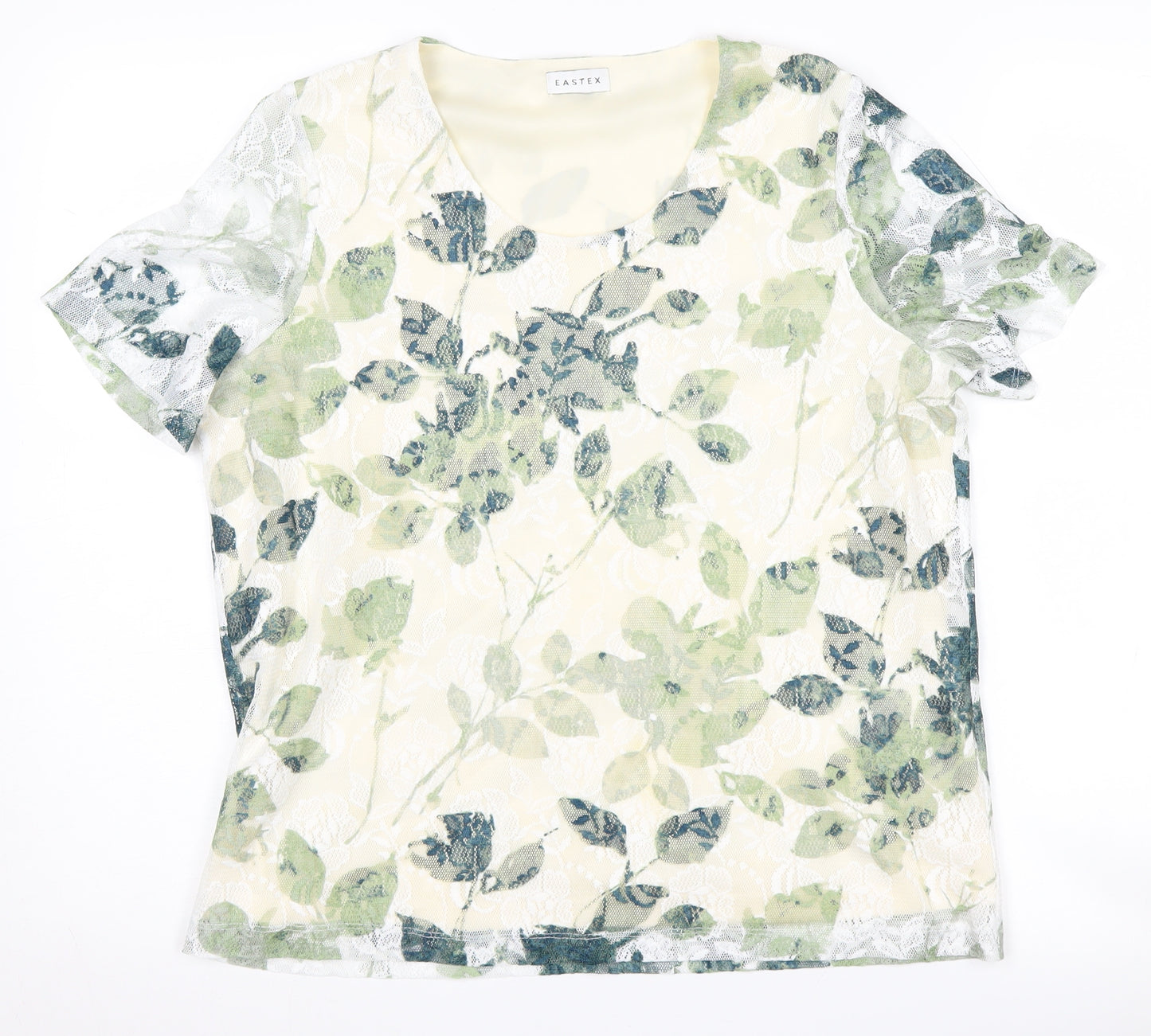 Eastex Women's Floral Tunic Blouse Size 14 Multicoloured