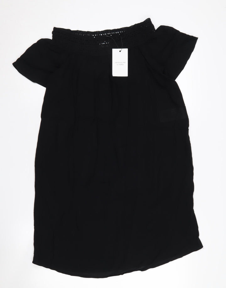 Jacqueline de Yong Women's Black Off Shoulder Dress - Size 10
