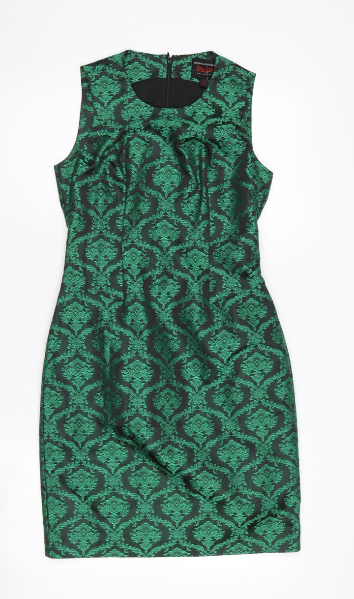 Banana Republic Women's Green Sheath Dress Size 4