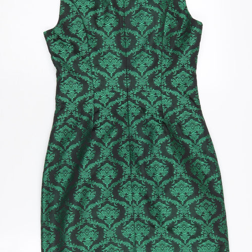 Banana Republic Women's Green Sheath Dress Size 4