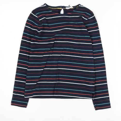 FatFace Boys Striped Long Sleeve Top, Multicoloured, Size 9-10