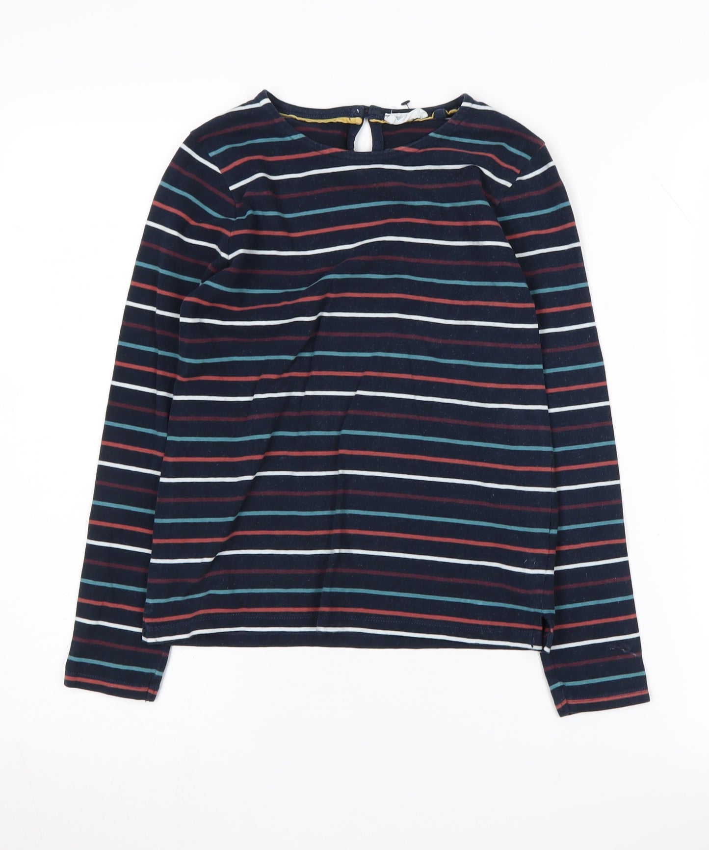 FatFace Boys Striped Long Sleeve Top, Multicoloured, Size 9-10
