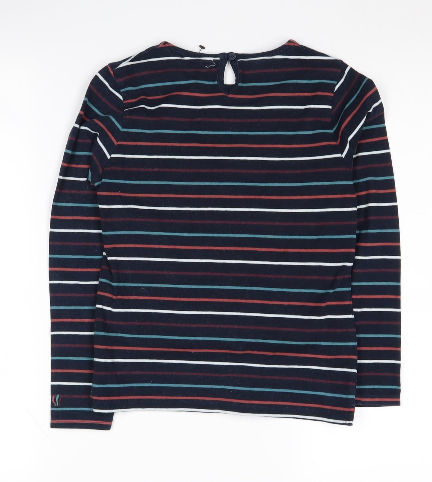 FatFace Boys Striped Long Sleeve Top, Multicoloured, Size 9-10