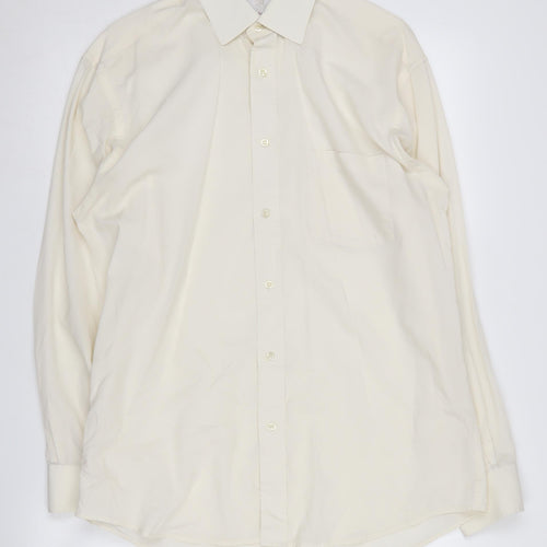 Van Heusen Men's Ivory Long Sleeve Shirt 15 1/2