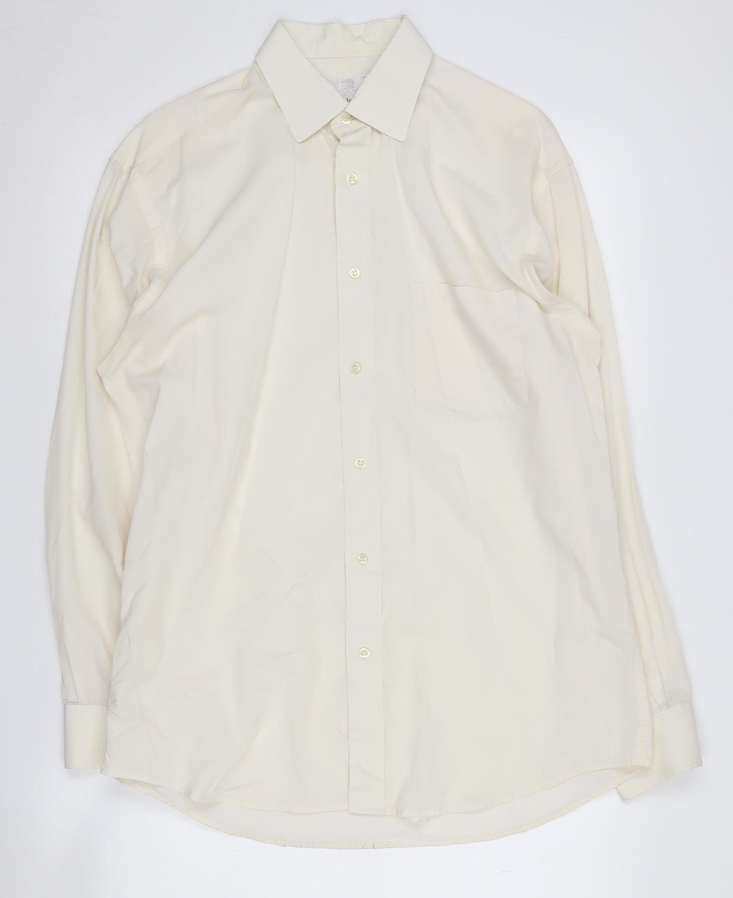 Van Heusen Men's Ivory Long Sleeve Shirt 15 1/2