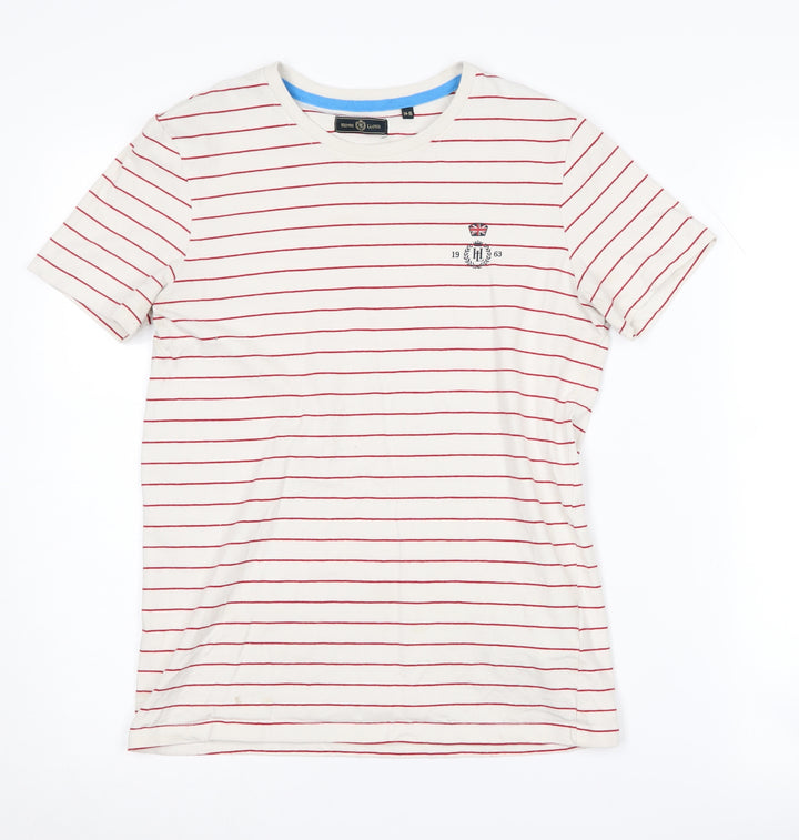 Henri Lloyd Boys White Striped T-Shirt, Size 14-15 Years