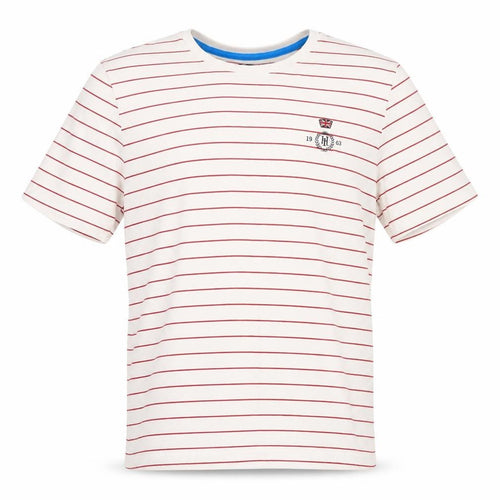 Henri Lloyd Boys White Striped T-Shirt, Size 14-15 Years