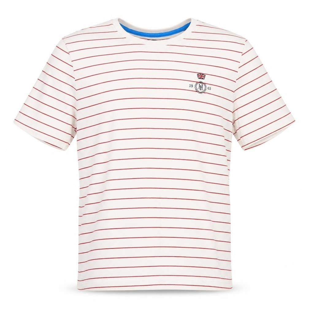 Henri Lloyd Boys White Striped T-Shirt, Size 14-15 Years