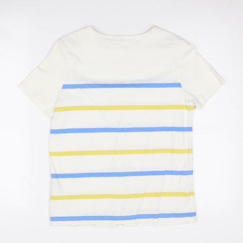 Joules Women's Multicoloured Striped T-Shirt Size 10