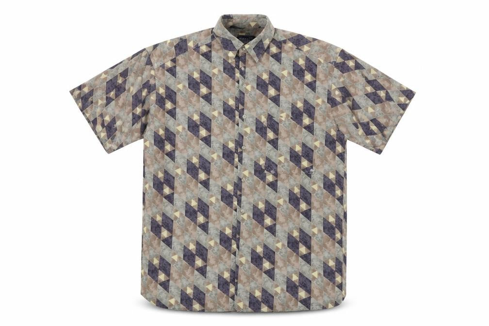 Front view of Van Heusen Men's Multicoloured Geometric Shirt