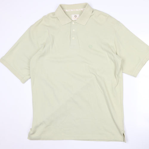 Viyella Men's Green Polo Shirt XL Short Sleeve