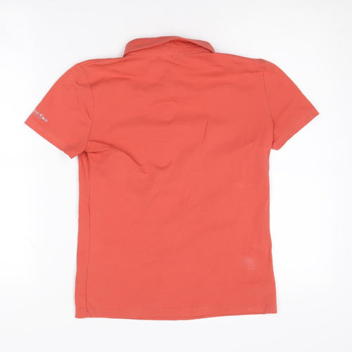 Calvin Klein Women's Red Polo Shirt M Casual
