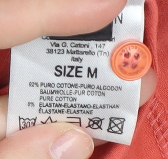 Calvin Klein Women's Red Polo Shirt M Casual