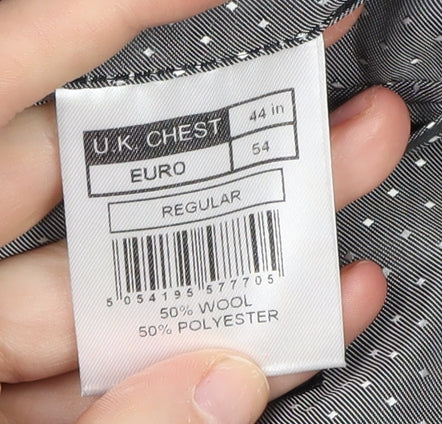 STVDIO Jeff Banks Men's Grey Blazer 44 Regular Fit