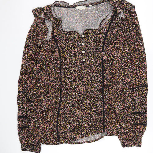 Fat Face Women's Multicoloured Floral Blouse Size 10