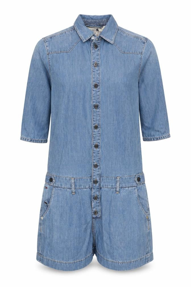 Hilfiger Denim Blue XS Women's 3/4 Sleeve Playsuit