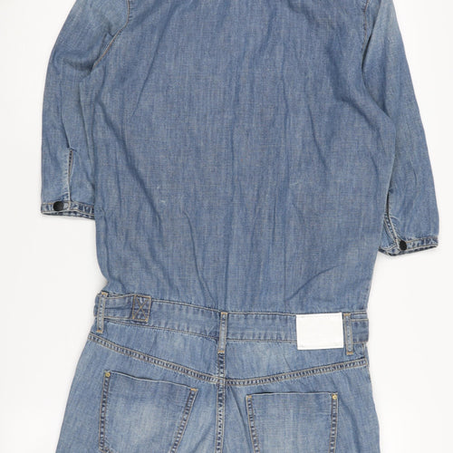 Hilfiger Denim Blue XS Women's 3/4 Sleeve Playsuit