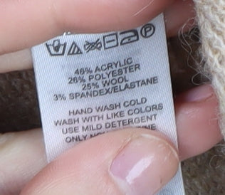 Max Studio Women's Beige Cape Jumper, Size M