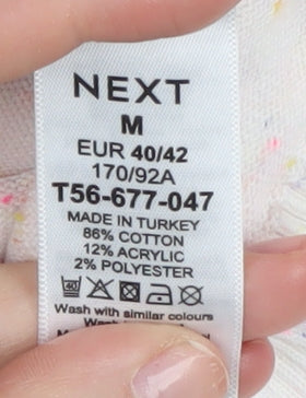 Next Women's Ivory Rainbow Stripe M Pullover Jumper