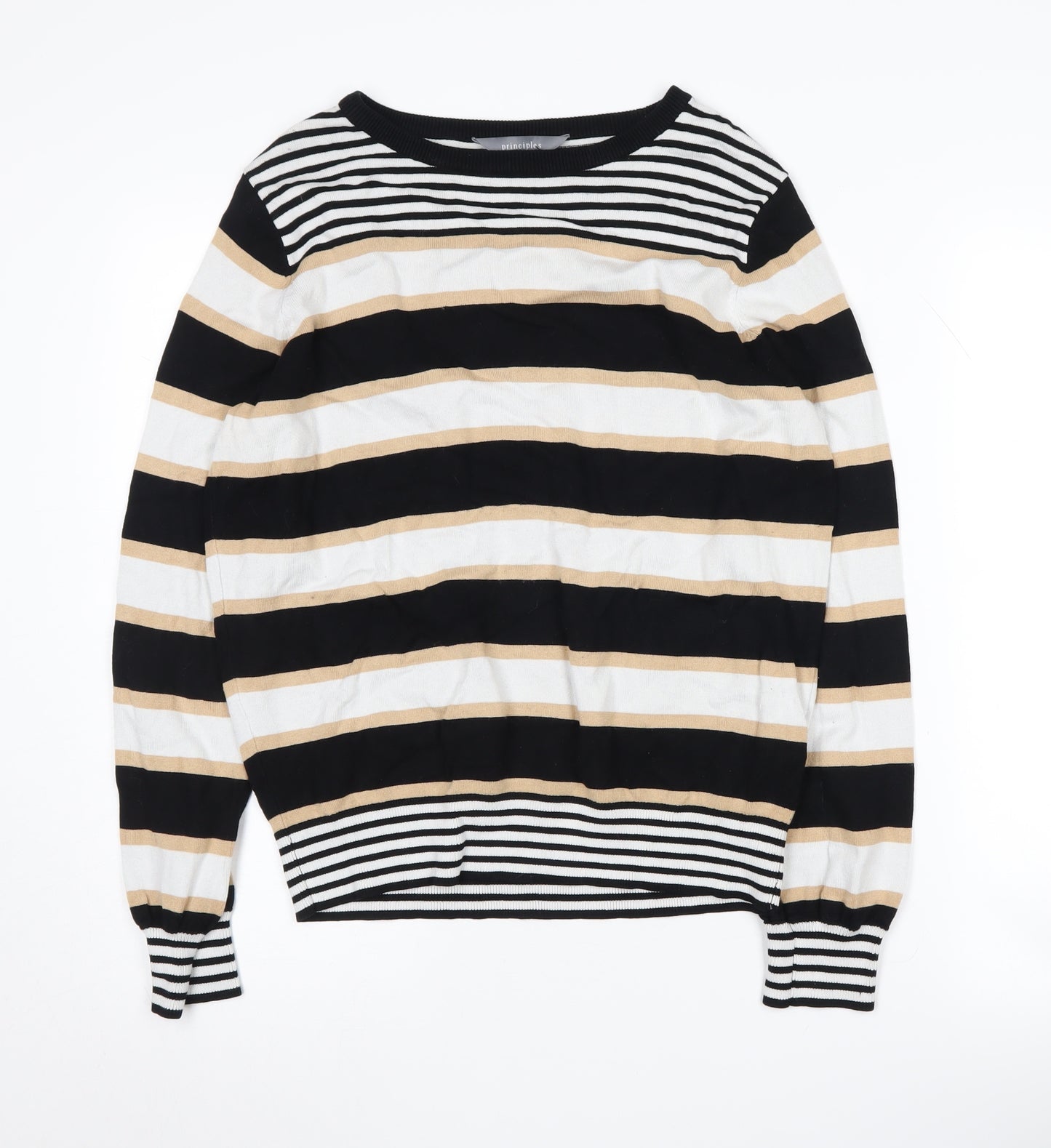 Principles Women's Multicolour Striped Pullover - Size 14