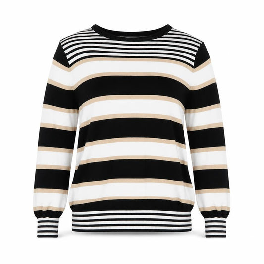 Front view of Principles Women's Multicolour Striped Pullover -, size 14