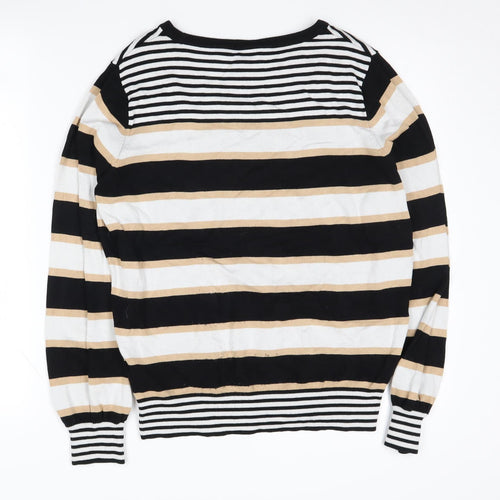 Principles Women's Multicolour Striped Pullover - Size 14