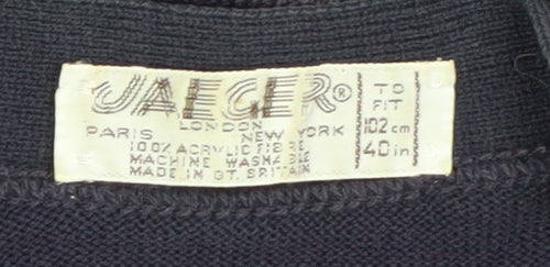 Jaeger Women's Black Cardigan Size 12, Button Accents