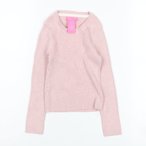 Isaac Mizrahi Girls Pink Pullover Jumper 5-6 Years