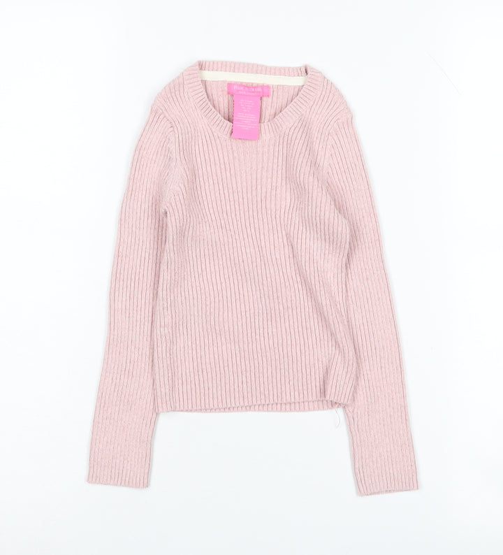 Isaac Mizrahi Girls Pink Pullover Jumper 5-6 Years