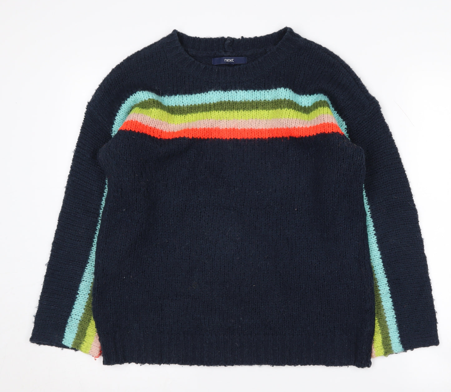 Next Women's Multicoloured Pullover Jumper, M, Crew Neck