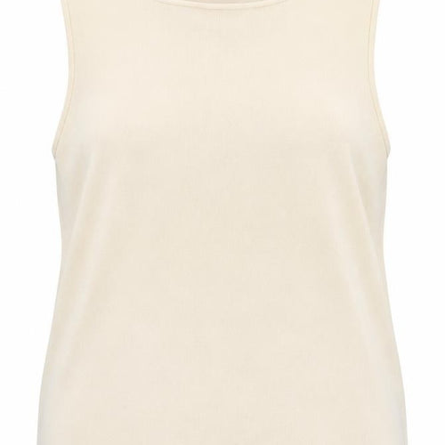 Chico's Women's Ivory Sleeveless Boat Neck Jumper Size 16