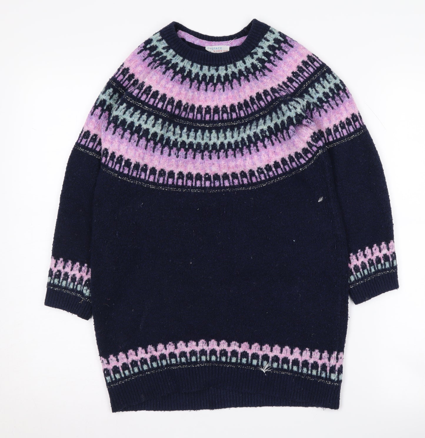 FatFace Girls Fair Isle Jumper, Multicoloured, Size 9-10