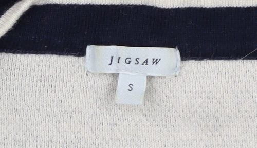 Jigsaw Women's Blue Pullover Jumper, Size S, Cotton Cashmere