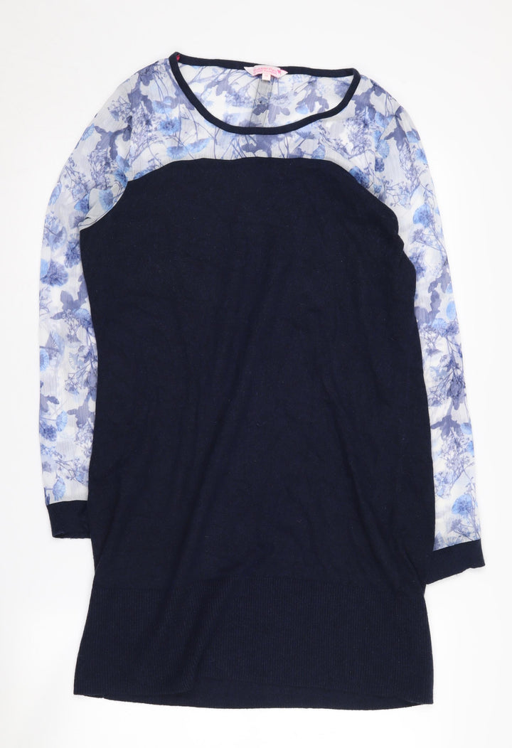 Butterfly by Matthew Williamson Women's Blue Floral Shift Dress