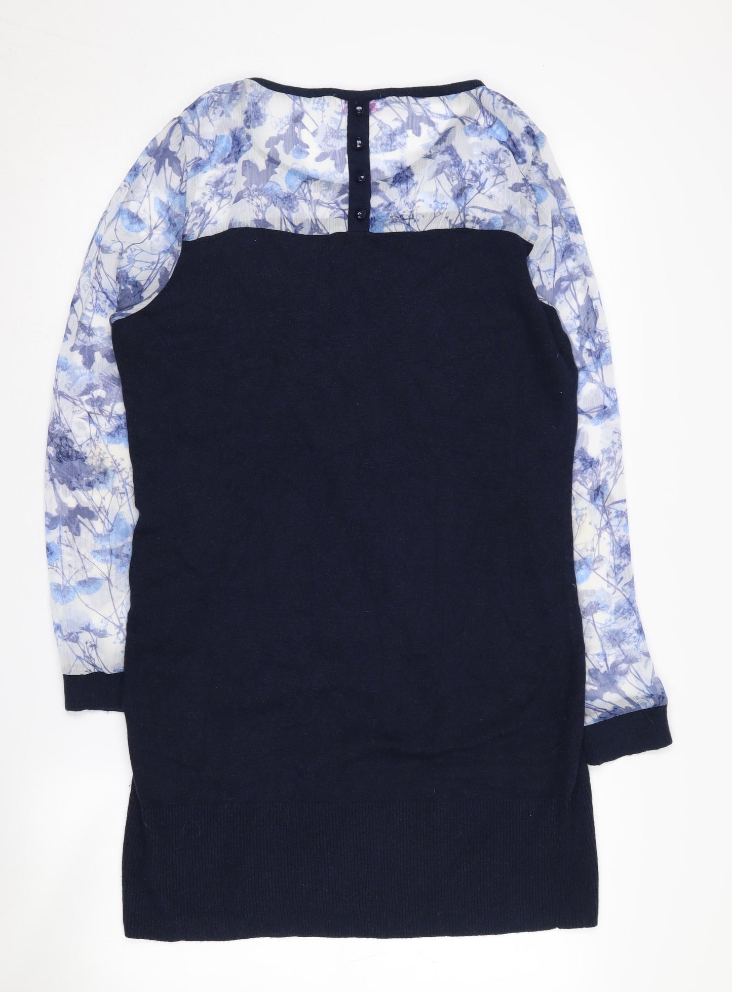 Butterfly by Matthew Williamson Women's Blue Floral Shift Dress