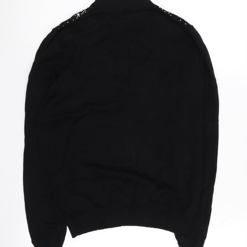 Emreco Women's Black High Neck Jumper Size 12