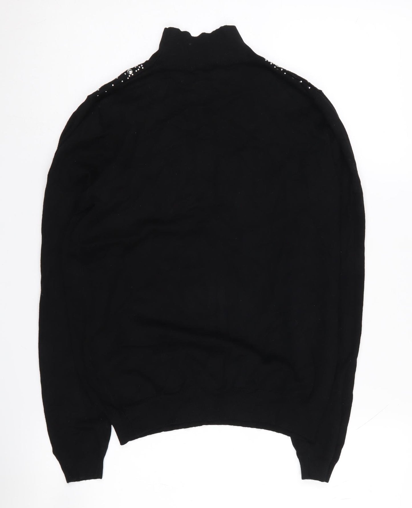 Emreco Women's Black High Neck Jumper Size 12